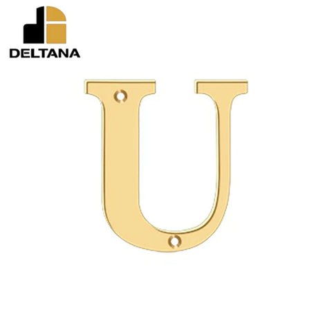 Deltana - 4" Residential Letter U - Optional Finish