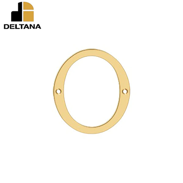 Deltana - 4" Numbers - Solid Brass - Optional Finish