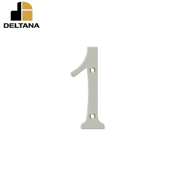 Deltana - 4" Numbers - Solid Brass - Optional Finish