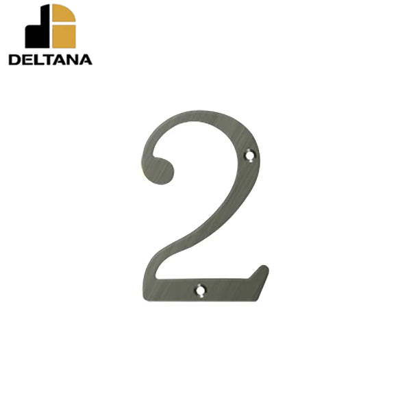 Deltana - 4" Numbers - Solid Brass - Optional Finish