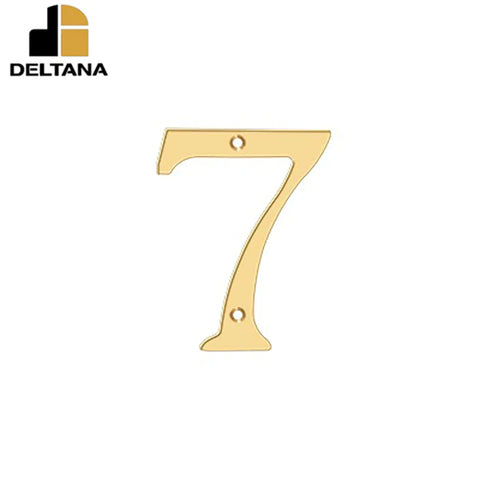 Deltana - 4" Numbers - Solid Brass - Optional Number