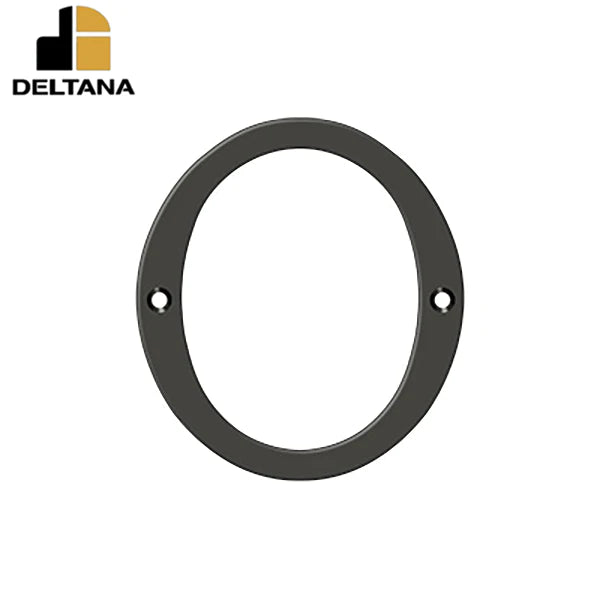 Deltana - 6" Numbers - Solid Brass - Optional Finish