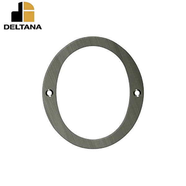 Deltana - 6" Numbers - Solid Brass - Optional Finish