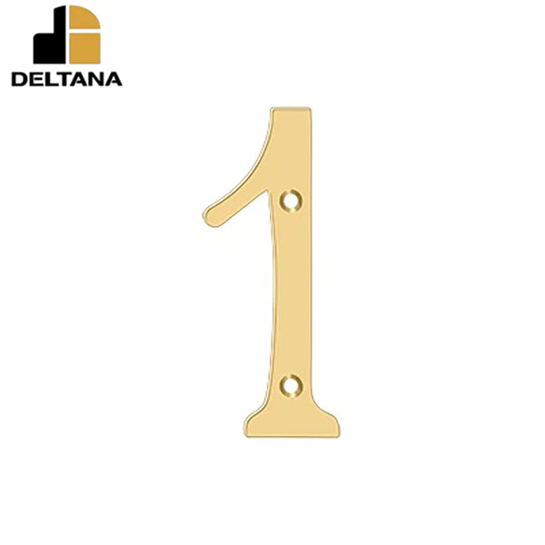 Deltana - 6" Numbers - Solid Brass - Optional Finish