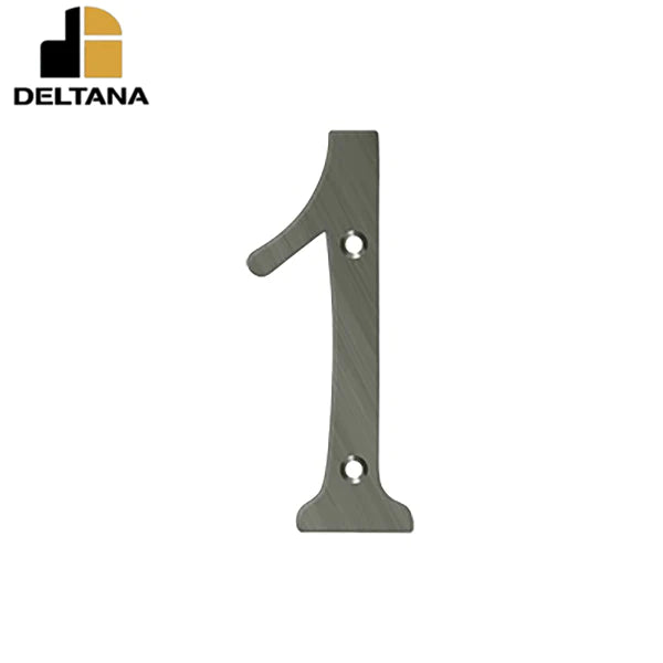 Deltana - 6" Numbers - Solid Brass - Optional Finish