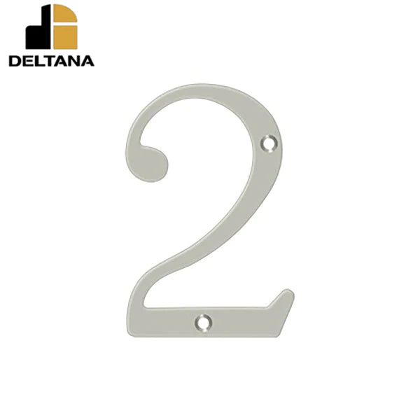Deltana - 6" Numbers - Solid Brass - Optional Finish