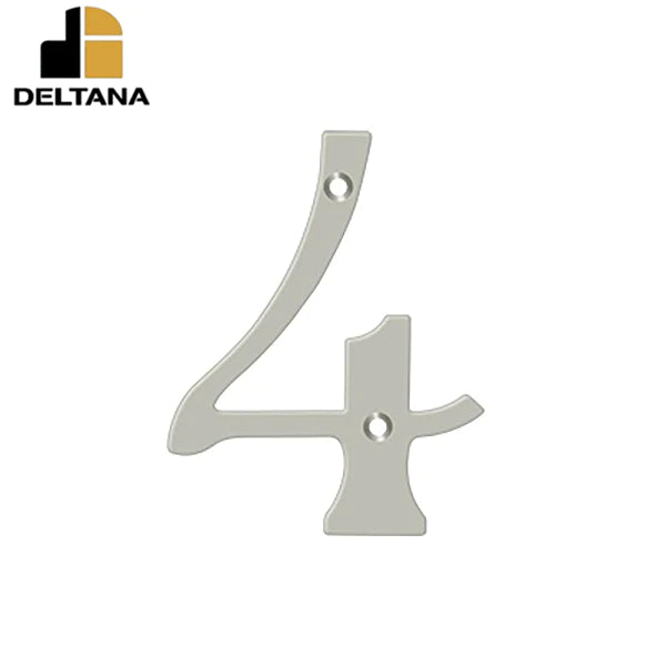 Deltana - 6" Numbers - Solid Brass - Optional Finish
