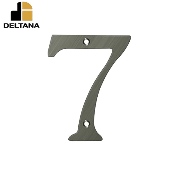 Deltana - 6" Numbers - Solid Brass - Optional Number