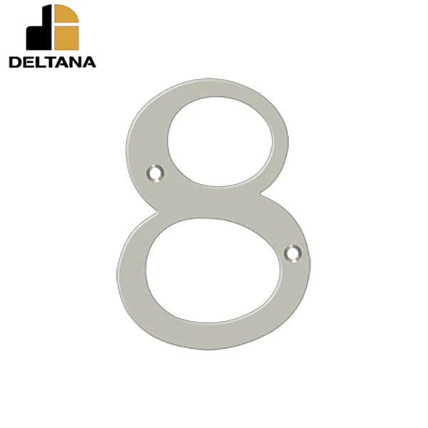 Deltana - 6" Numbers - Solid Brass - Optional Finish