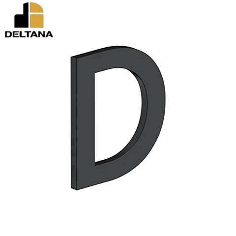 Deltana - 4" Letter D - B Series w/ Risers - Stainless Steel - Optional Finish