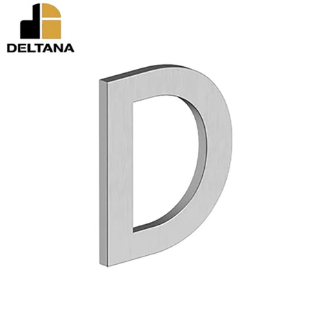 Deltana - 4" Letter D - B Series w/ Risers - Stainless Steel - Optional Finish