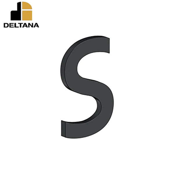 Deltana - 4" Letter S - B Series w/ Risers - Stainless Steel - Optional Finish
