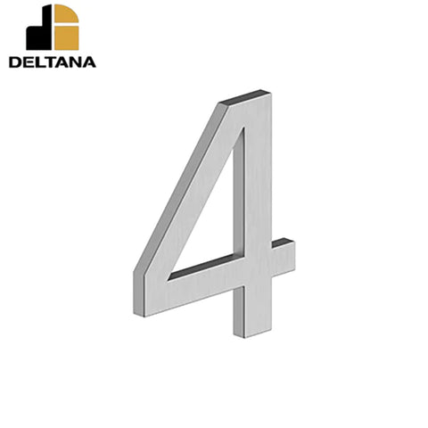 Deltana - 4" Number 4 - E Series w/ Risers - Stainless Steel - Optional Finish