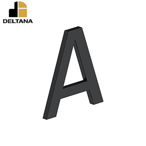 Deltana - 4" Letter A - E Series w/ Risers - Stainless Steel - Optional Finish