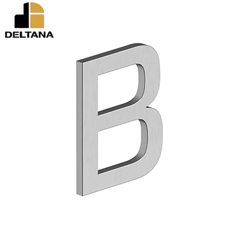 Deltana - 4" Letter B - E Series w/ Risers - Stainless Steel - Optional Finish