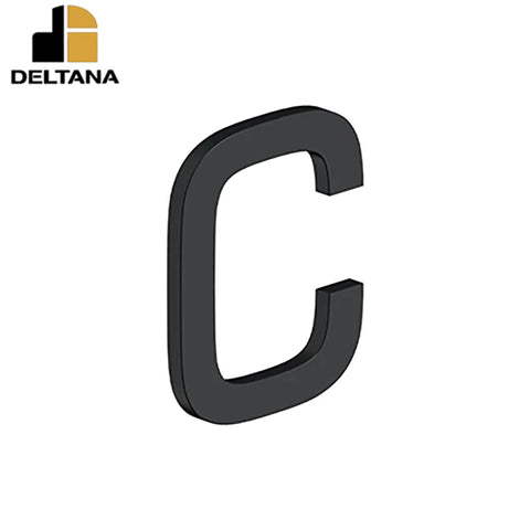 Deltana - 4" Letter C - E Series w/ Risers - Stainless Steel - Optional Finish