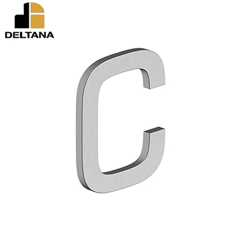 Deltana - 4" Letter C - E Series w/ Risers - Stainless Steel - Optional Finish