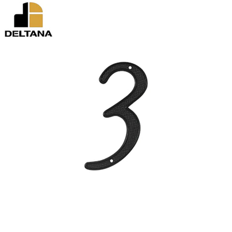 Deltana - 4" Numbers Zinc Die-Cast - Black - Optional Number