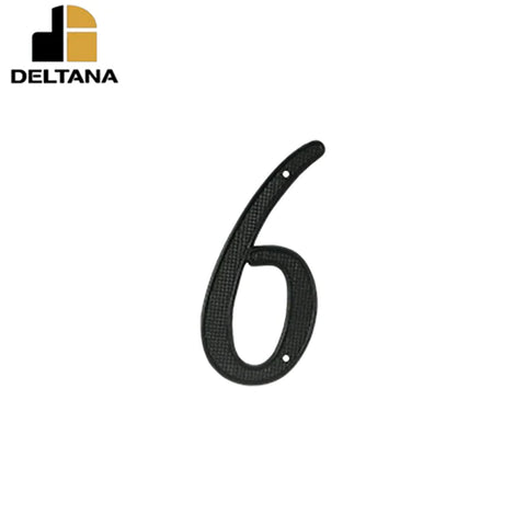 Deltana - 4" Numbers Zinc Die-Cast - Black - Optional Number