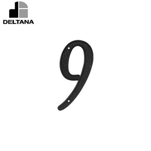 Deltana - 4" Numbers Zinc Die-Cast - Black - Optional Number