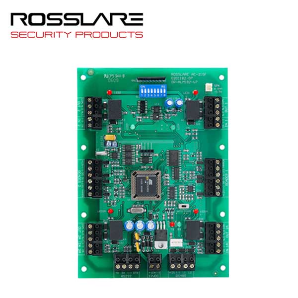 Rosslare - AC215IP - Scalable Networked Access Control - PCBA Only - 2 Readers - TCP/IP - 30K Users - 20K Event History - 12VDC - UHS Hardware