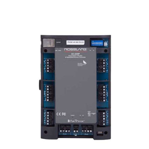 Rosslare - AC225 - Expandable Networked Access Control Panel - DIN Housing - 2 Readers - RS-485 - 30K Users - 20K Event History - 12VDC - UHS Hardware