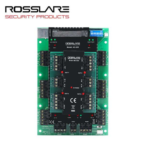 Rosslare - AC225IP - Expandable Networked Access Control - PCBA Only - 2 Readers - TCP/IP - 30K Users - 20K Event History - 12VDC - UHS Hardware