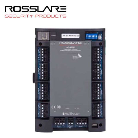 Rosslare - AC425IP - Expandable Networked Access Control Panel - DIN Housing - 4 Readers - TCP/IP - 30K Users - 20K Event History - 12VDC - UHS Hardware