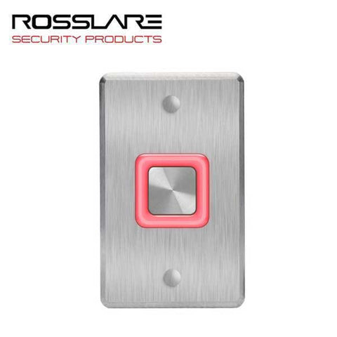 Rosslare - EX07OO -  Request To Exit Button w/Toggle - No Print - Digital Piezo- 12-24 VDC - UHS Hardware