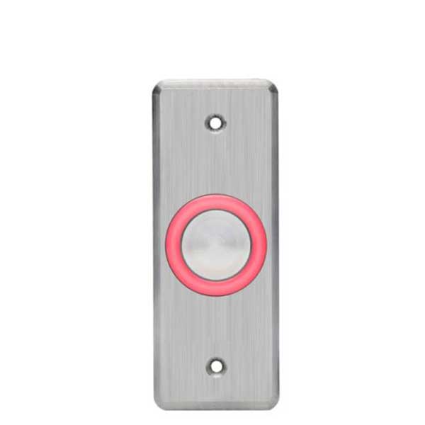 Rosslare - EX16OO - Request To Exit Button w/Toggle - Mullion Size - No Print - Analog Piezo- 10-24 VDC - UHS Hardware