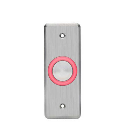 Rosslare - EX16OO - Request To Exit Button w/Toggle - Mullion Size - No Print - Analog Piezo- 10-24 VDC - UHS Hardware