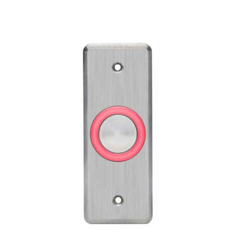 Rosslare - EX16OO - Request To Exit Button w/Toggle - Mullion Size - No Print - Analog Piezo- 10-24 VDC - UHS Hardware