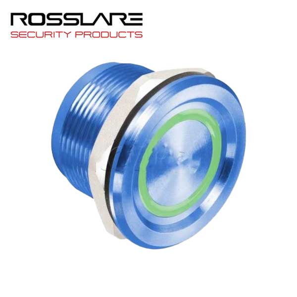 Rosslare - PX-34L - Piezoelectric Switch - LED Ring - 5-30 VDC - IP68 - Blue - UHS Hardware