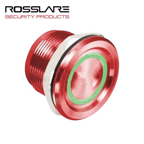 Rosslare - PX-34R - Piezoelectric Switch - LED Ring - 5-30 VDC - IP68 - Red - UHS Hardware