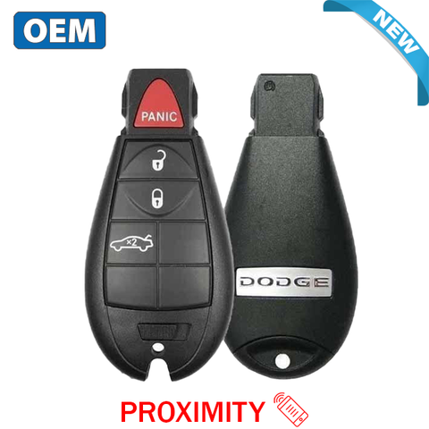 2008-2014 Dodge Challenger Charger / 4-Button Fobik Key / PN: 56046695AM / IYZ-C01C / Keyless Go Fobik (OEM) - UHS Hardware