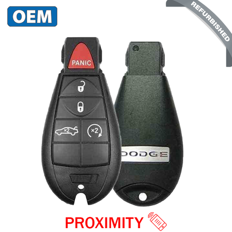 2008-2014 Dodge Challenger / 5-Button Fobik Key / PN: 56046694 / IYZ-C01C / Keyless Go Fobik (OEM Refurb) - UHS Hardware