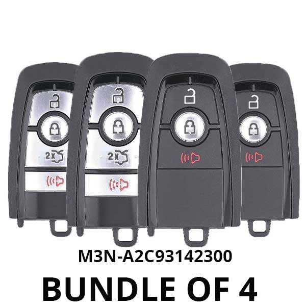 2017-2020 Ford / 3 & 4-Button Smart Keys / M3N-A2C93142300 (BUNDLE OF 4) - UHS Hardware