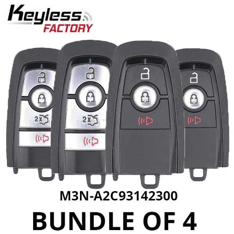 2017-2020 Ford / 3 & 4-Button Smart Keys / M3N-A2C93142300 (BUNDLE OF 4) - UHS Hardware