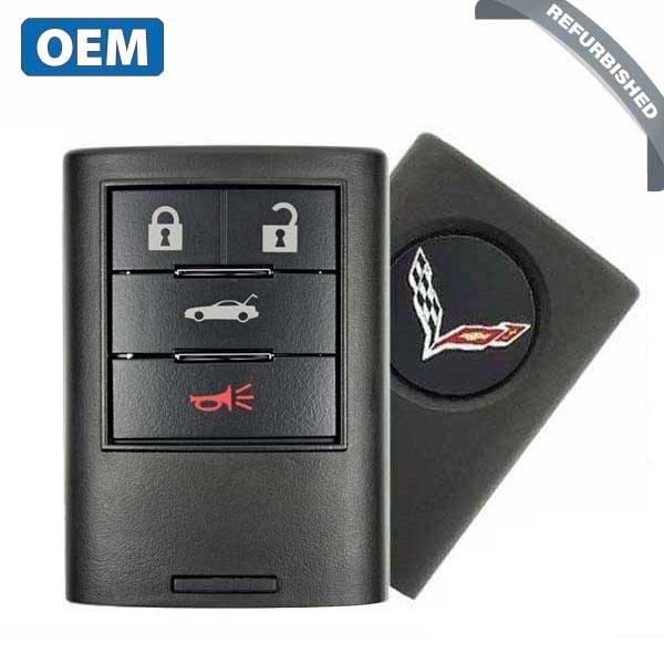2005-2013 Chevrolet Corvette / 4-Button Smart Key / PN: 25926480 / M3N-5WY7777A (OEM Refurb) - UHS Hardware
