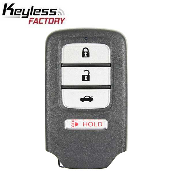 2013-2015 Honda Accord Civic / 4-Button Smart Key / PN: 72147-T2A-A01 / ACJ932HK1210A (RSK-HON-AC12-4) - UHS Hardware