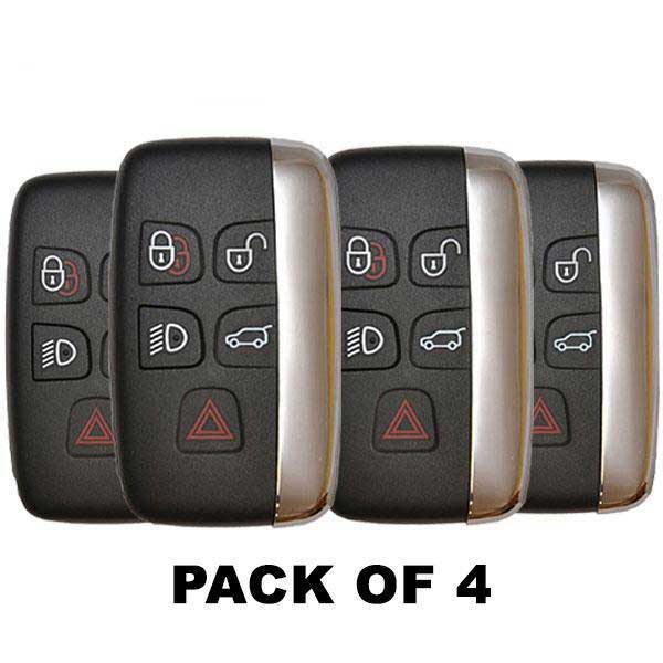 4 x 2011-2019 Jaguar Land Rover Range Rover / 5-Button Smart Key / PN: 5E0B40287 / KOBJTF10A (AFTERMARKET) - UHS Hardware