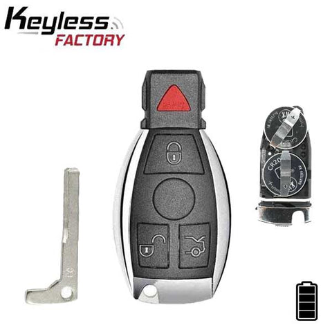 1997-2014 Mercedes Benz  / 4-Button Fobik Key / IYZ-3312 / 315 MHz (Double Battery) (AFTERMARKET) - UHS Hardware