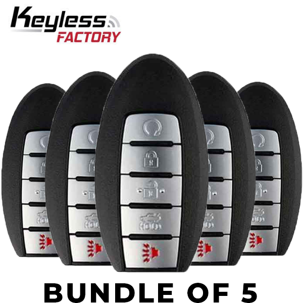 5 x 2016-2018 Infiniti / Nissan / 5-Button Smart Key / KR5S180144014 / (IC 204) (BUNDLE OF 5) - UHS Hardware