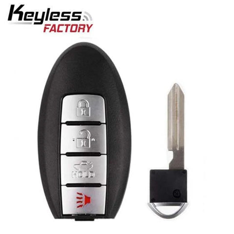 2013-2019 Nissan Sentra Versa Leaf / 4-Button Smart Key / PN: 285E3-3SG0D / CWTWB1U840 (RSK-NIS-SEN4) - UHS Hardware