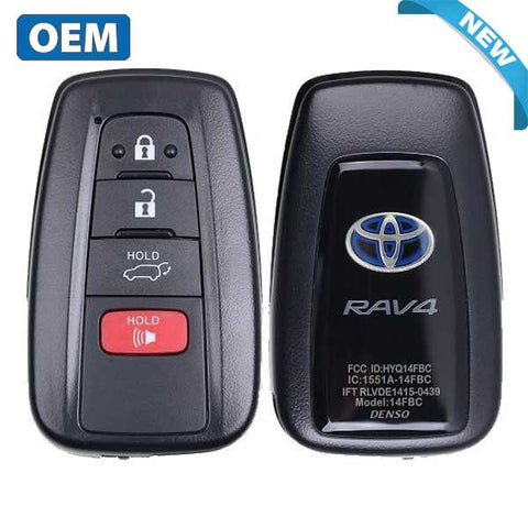 2019-2021 Toyota RAV4 / 4-Button Smart Key / PN: 8990H-42040 / HYQ14FBC (Japan Production) (Hybrid) (OEM) - UHS Hardware