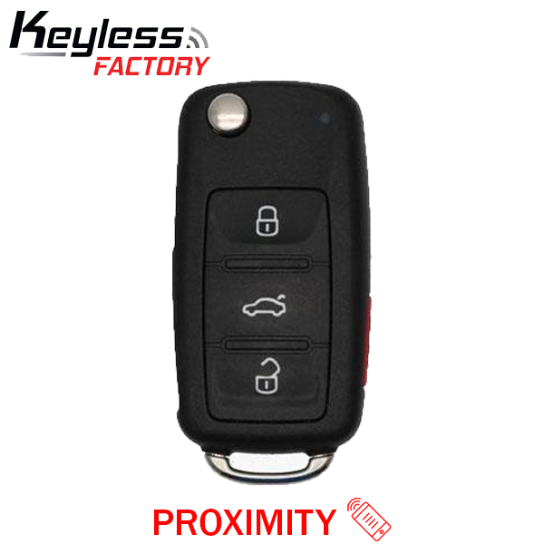 2004-2008 Volkswagen Touareg / 4-Button Flip Key / KR55WK45032 / KESSY (AFTERMARKET) - UHS Hardware