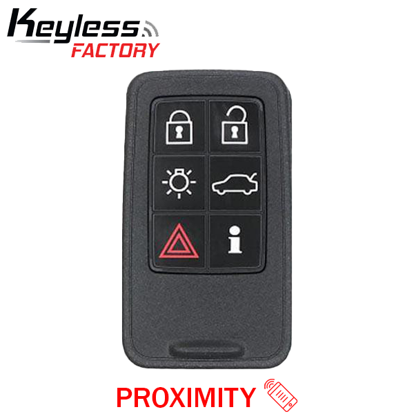 2007-2018 Volvo / 6-Button Smart Key / PN: 30659498 / KR55WK49266 / Keyless Drive (AFTERMARKET) - UHS Hardware