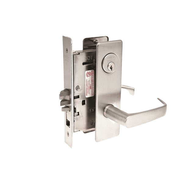 Corbin Russwin - Mechanical Mortise Lock - Classroom - CSM Trim - GA Keyway - Grade 1 - Satin Stainless Steel - RHR - UHS Hardware