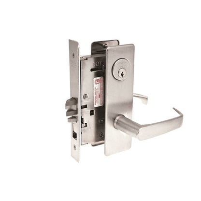 Corbin Russwin - Mechanical Mortise Lock - Classroom - CSM Trim - GA Keyway - Grade 1 - Satin Stainless Steel - RHR - UHS Hardware