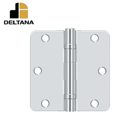 Deltana - 3-1/2" x 3-1/2" x 1/4" Radius Hinge - Ball Bearing - Optional Finish